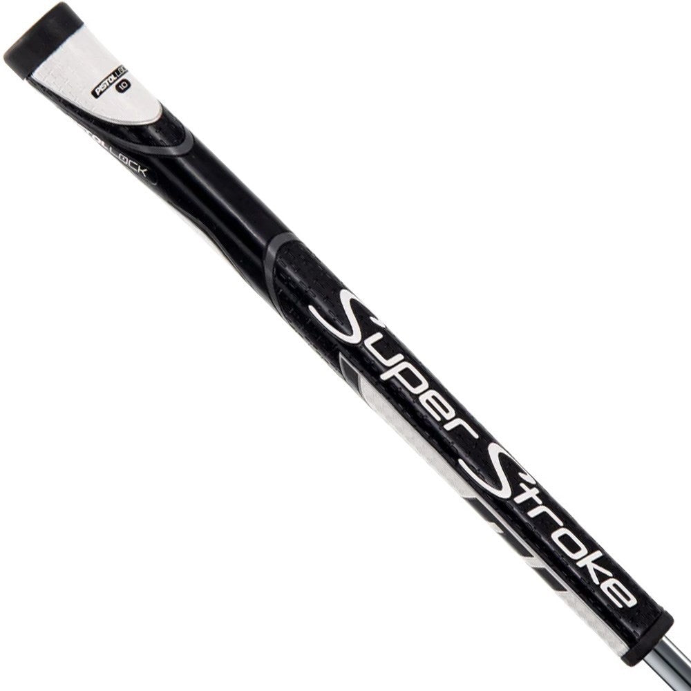 Super Stroke Pistol Lock 1.0 Putter Grip White Black