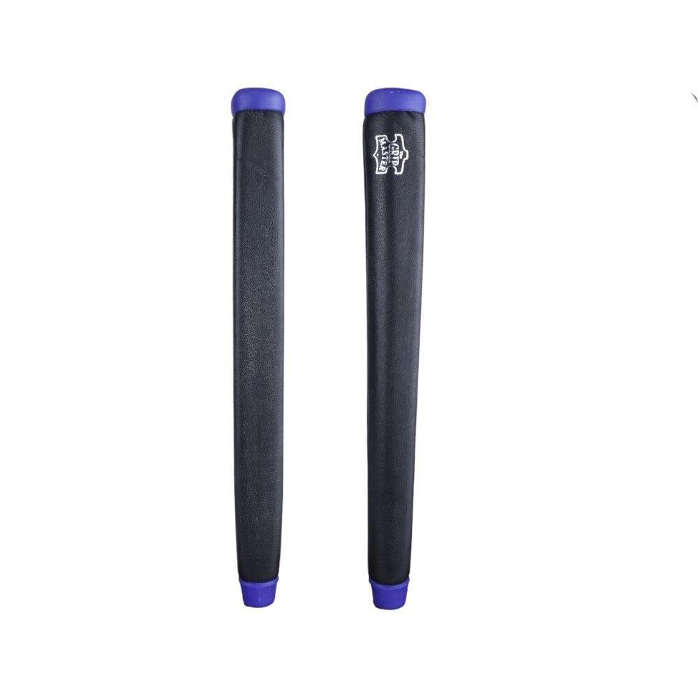 The Grip Master Kidd Sewn Paddle Putter Grip Black with Blue Cap