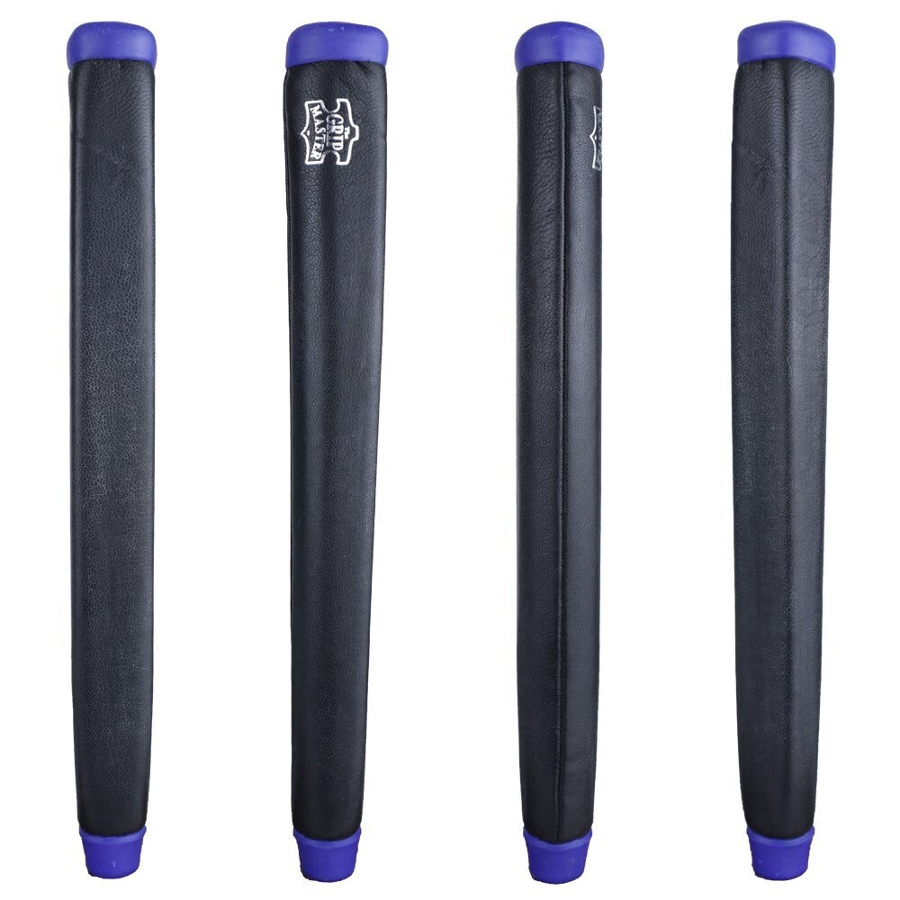 The Grip Master Kidd Sewn Paddle Putter Grip Black with Blue Cap