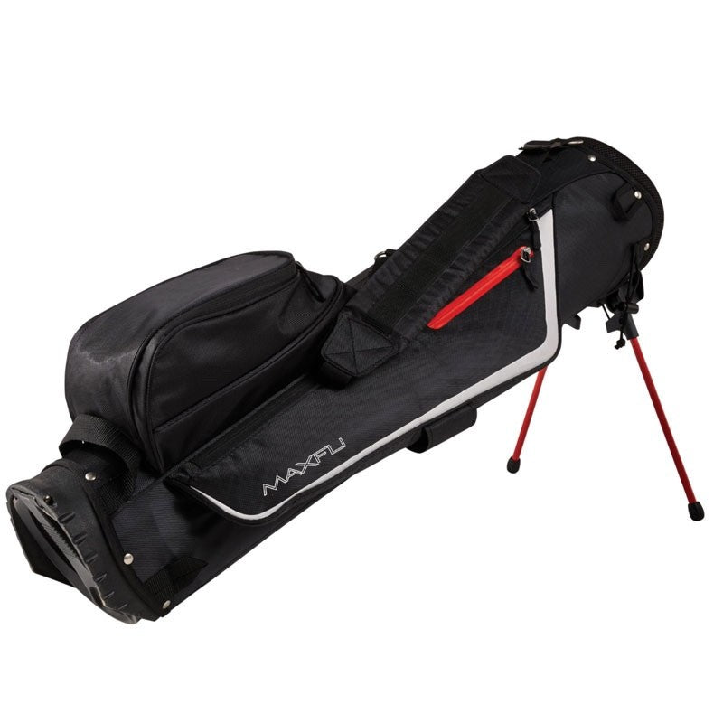 Maxfli Sunday Golf Stand Bag 3 Way Divider Black Red