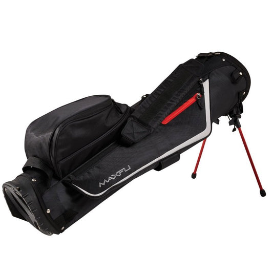 Maxfli Sunday Golf Stand Bag 3 Way Divider Black Red