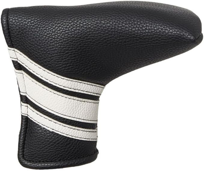 Maxfli Vintage PU Leather Blade Putter Headcover Black White