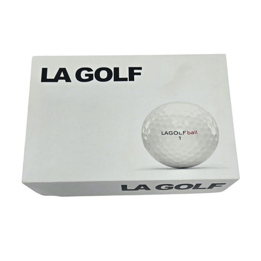 LA Golf 1 Dozen 12 Golf Balls White 4 Piece Design