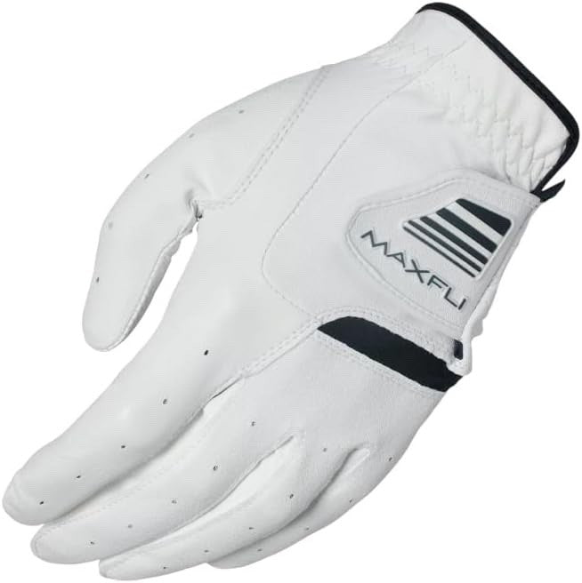 Maxfli Honors Golf Glove Men's Medium White/Black Worn on Left Hand