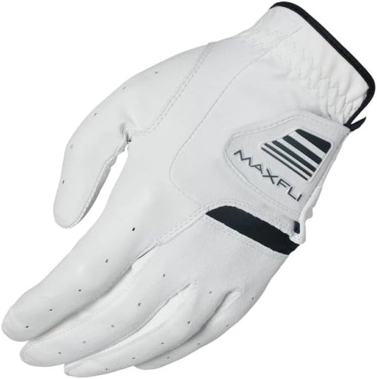 Maxfli Honors Golf Glove Men's Medium White/Black Worn on Left Hand