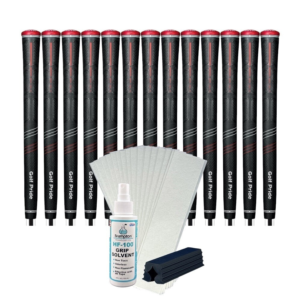 Set of 13 Golf Pride CP2 Pro Golf Grips with Grip Kit Standard Size