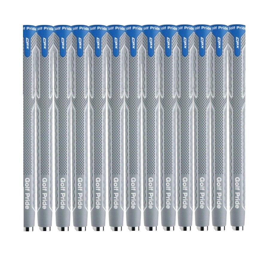 Set of 13 Golf Pride CPX Golf Grips Blue Grey with Grip Kit