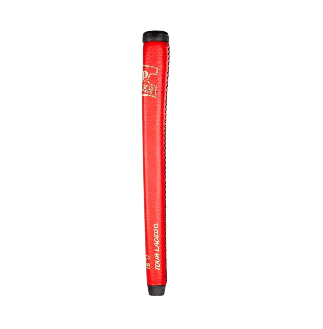 The Grip Master Cross Lace Tour Laced Putter Grip Red Black Cap
