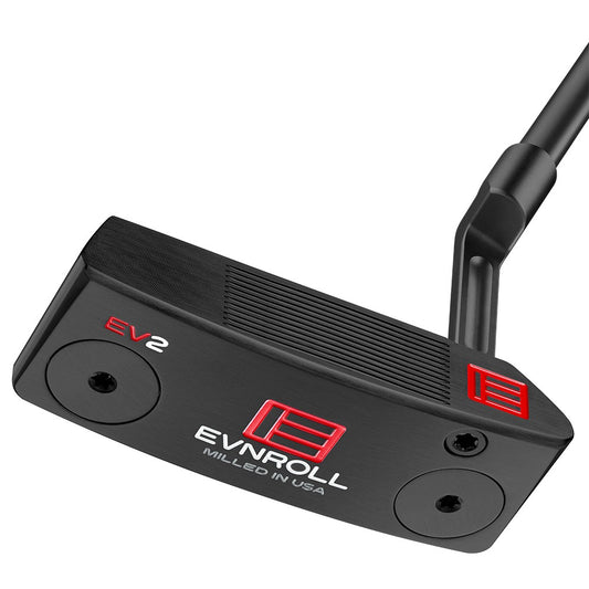 EVNROLL EV2 Mid Blade Putter Right Hand Black Short Plumber Neck 34"