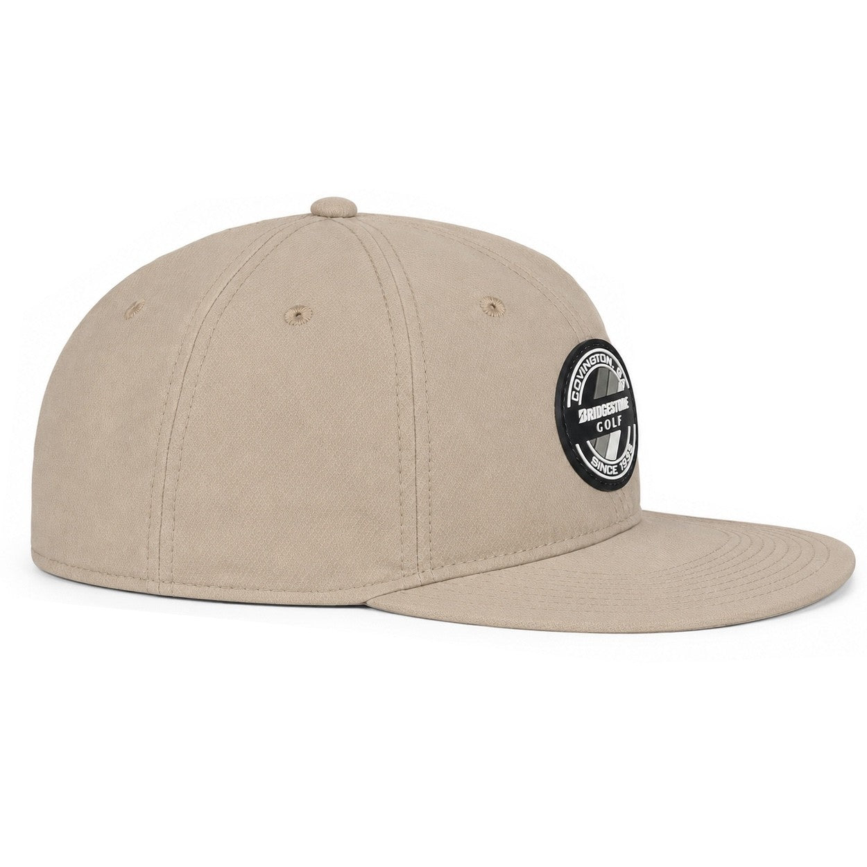 Bridgestone Crusher Hat 6 Panel Adjustable Snapback Hat Lightweight Khaki