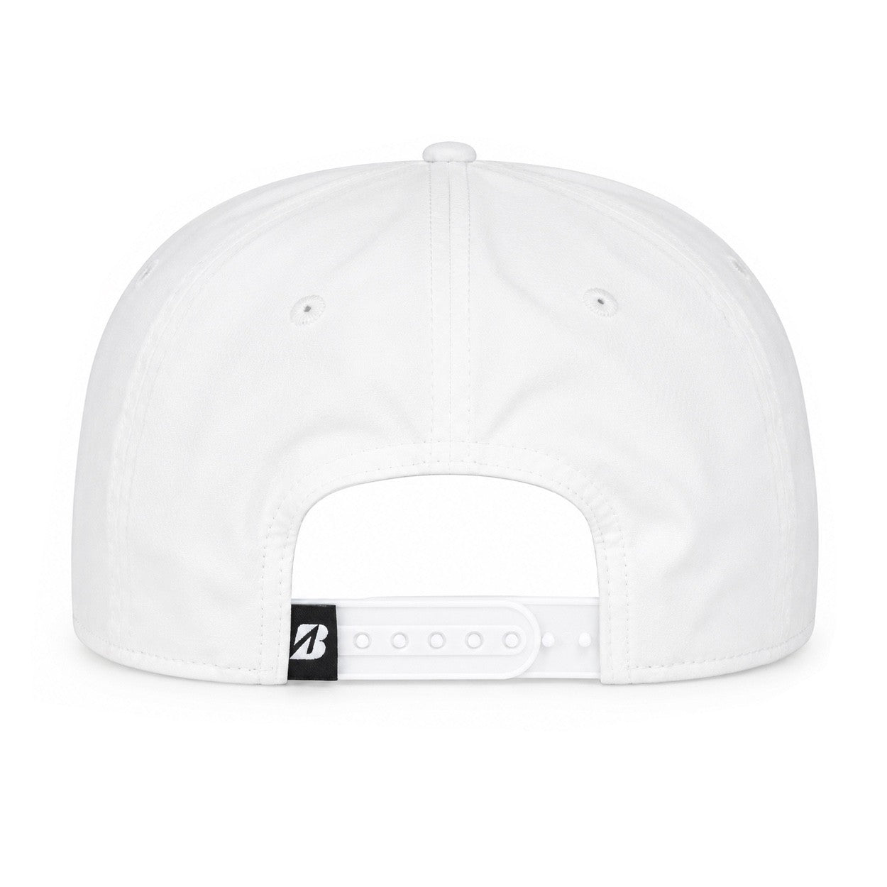 Bridgestone Crusher Hat 6 Panel Adjustable Snapback Hat Lightweight White