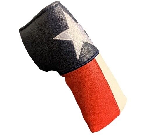 Texas State Flag Blade Putter Cover PU Leather Magnetic Closure&nbsp;