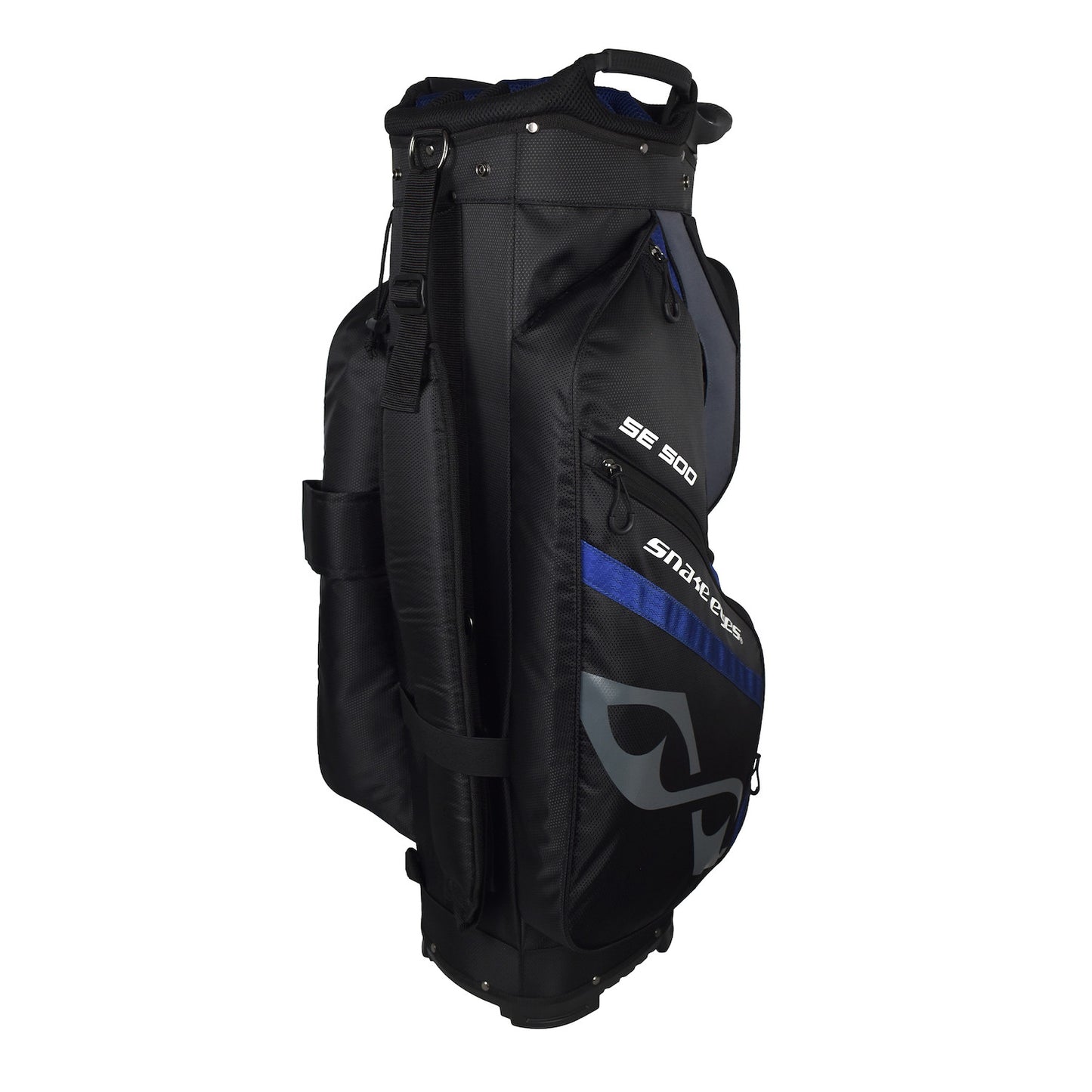 Snake Eyes SE500 Cart Golf Bag 14 Way Divider Black Blue