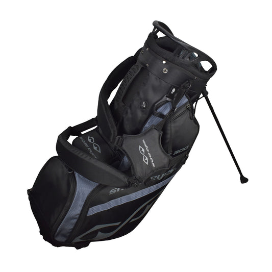 Snake Eyes SE300 Hybrid Stand Golf Bag 14 Way Divider Black Grey