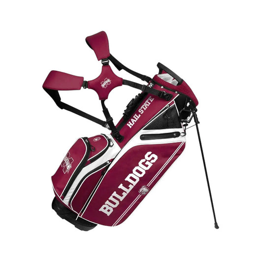 NCAA Team Effort Mississippi State Bulldogs Golf Caddie Carry Hybrid Bag 14 Way Divider