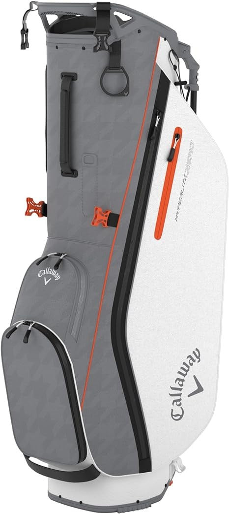 Callaway Golf Hyperlite Zero Stand Bag Charcoal White Orange